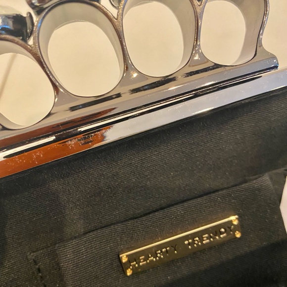 Party Handbag Crossbody Purse Chain Bag with clear Rhinestone - Picture 6 of 9